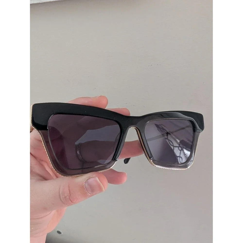 Karen Walker Dark Matter Black Sunglasses